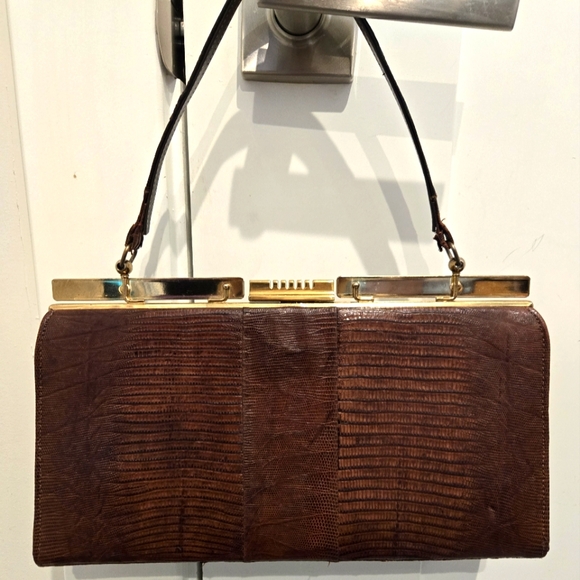 Vintage Handbags - Vintage Marquis Snake Skin Bag!